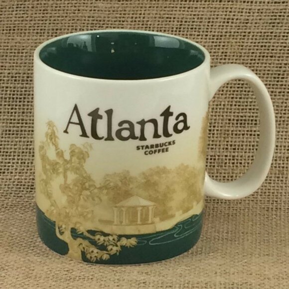 Starbucks Atlanta Mug Cup Icon Series Piedmont Park 16oz 2011 Coffee Tea USA - Picture 12 of 12